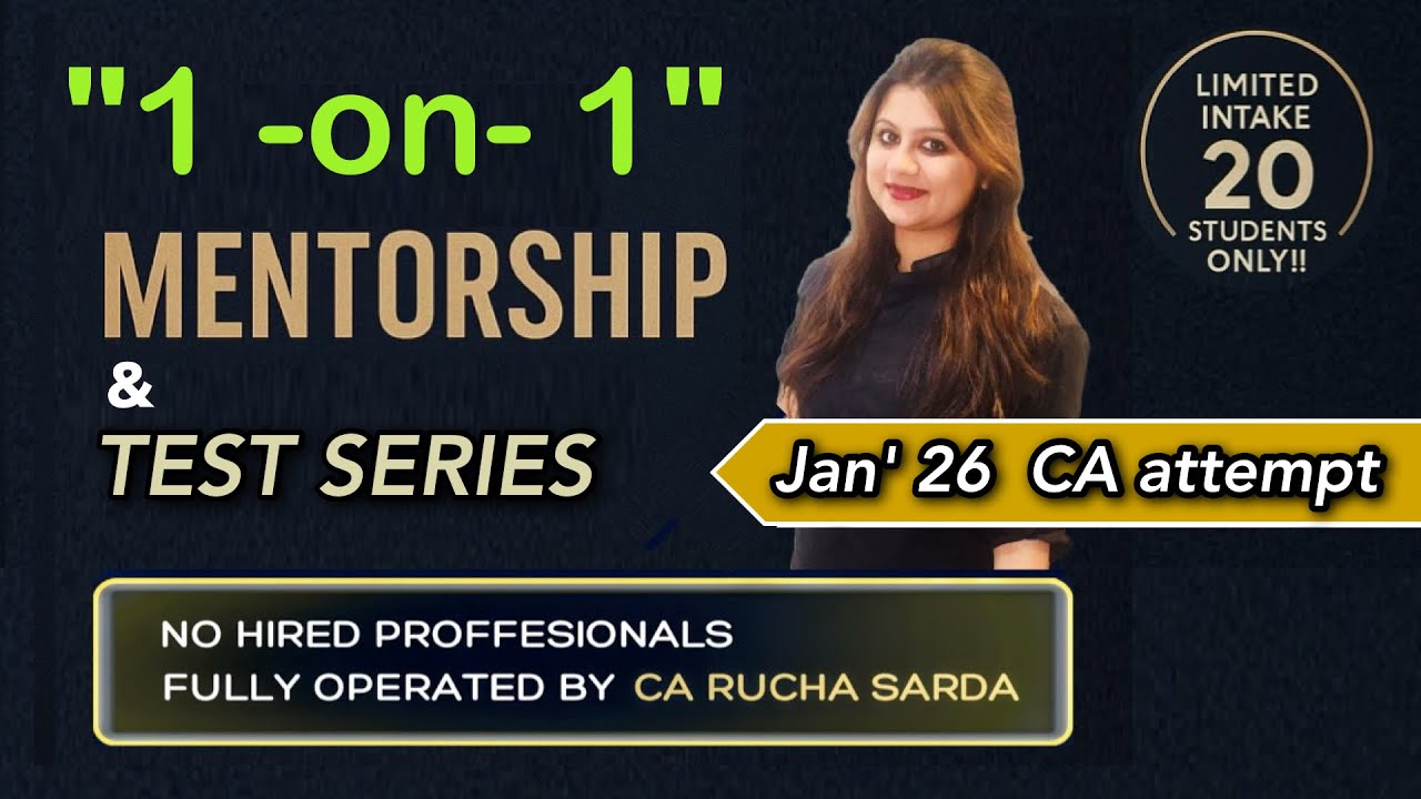 CA Mentorship Program for - CA Inter, CA Final | 