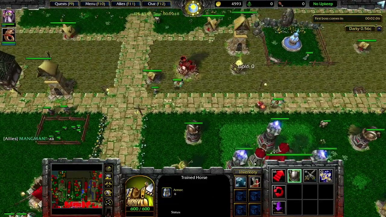 Hero of the Empire (Darky) all bosses defeated. Skipped lanes