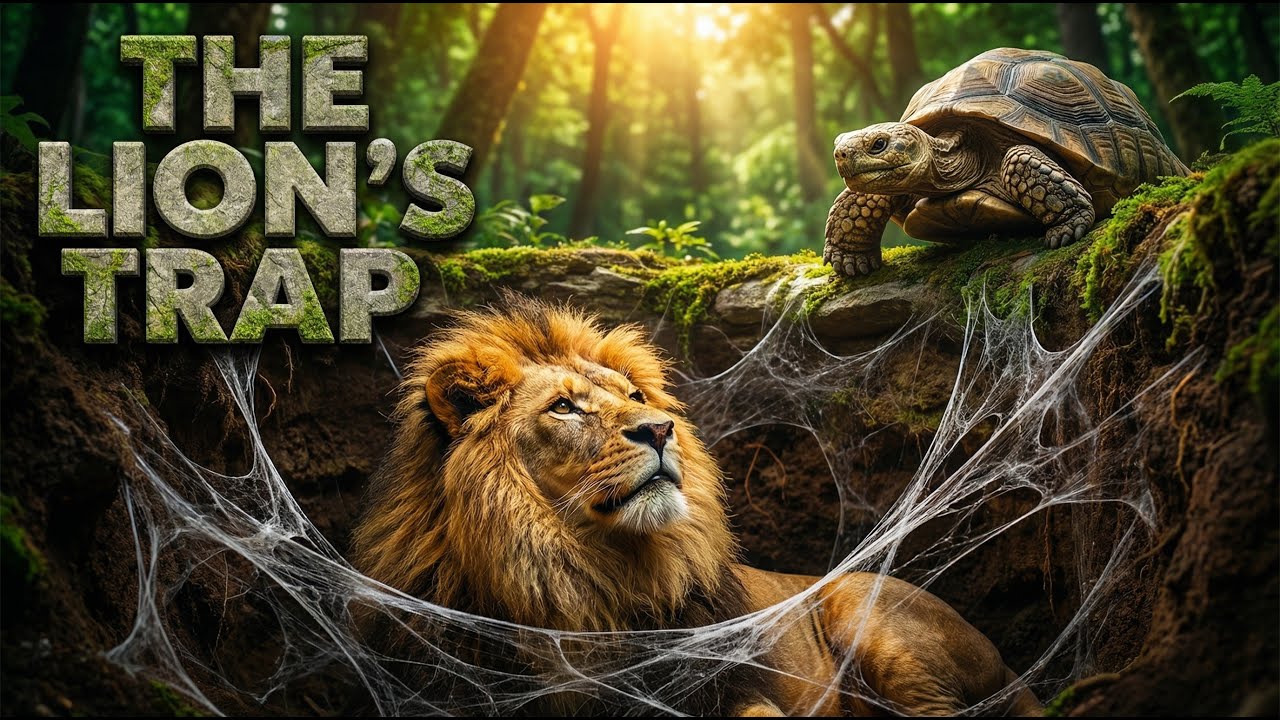 The Arrogant Lion and the Wise Tortoise | A Moral Story for Kids | StorySpark