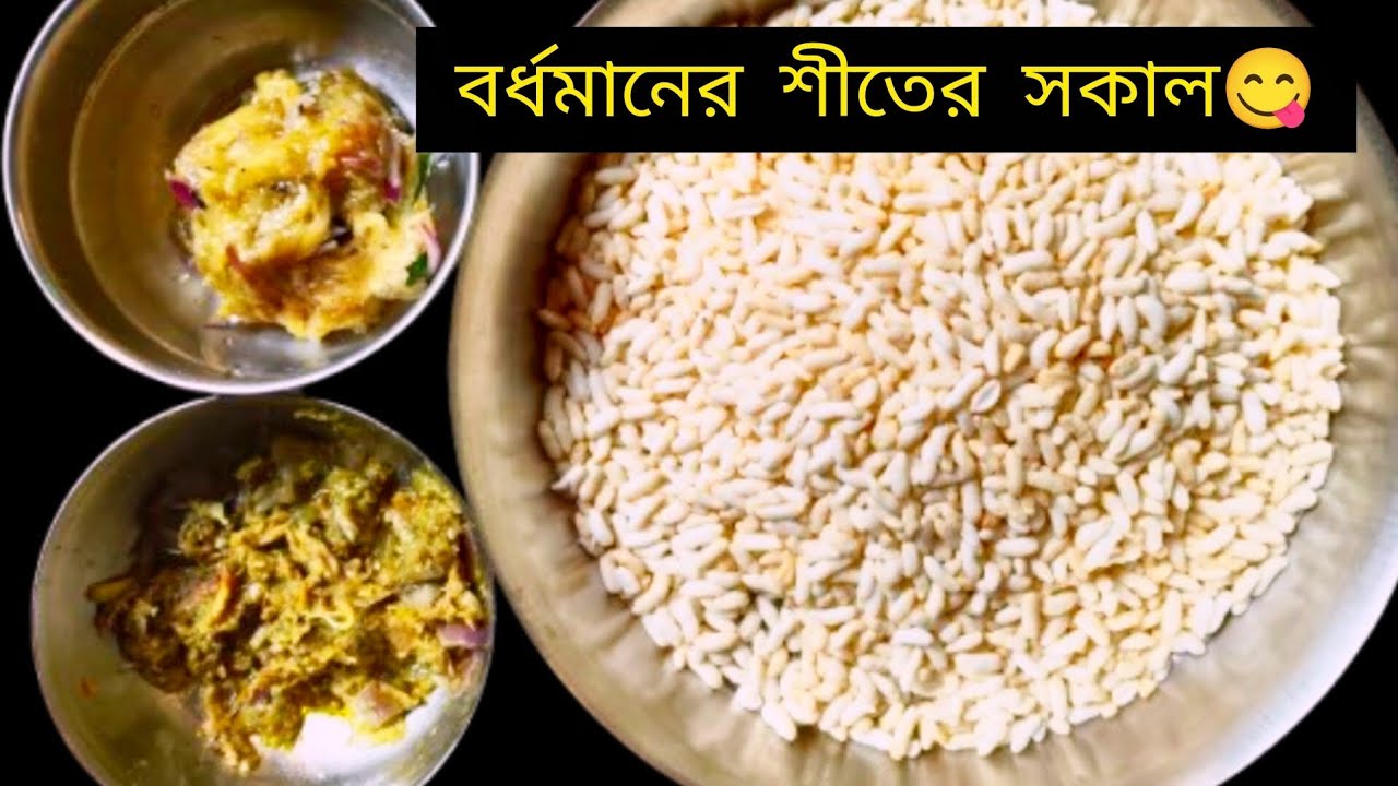 বর্ধমানের শীতের সকাল 😋|বেগুন পোড়া শুঁটকি ভর্তা আর মুড়ি|Burdwan Best Breakfast।Sasuri Boumar Hessel 