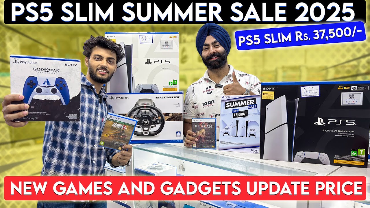 PS5 slim Summer 2025 offer Flat 5,000/-PS5 Slim 37,500/- Only New Games Price Update Vlog|196