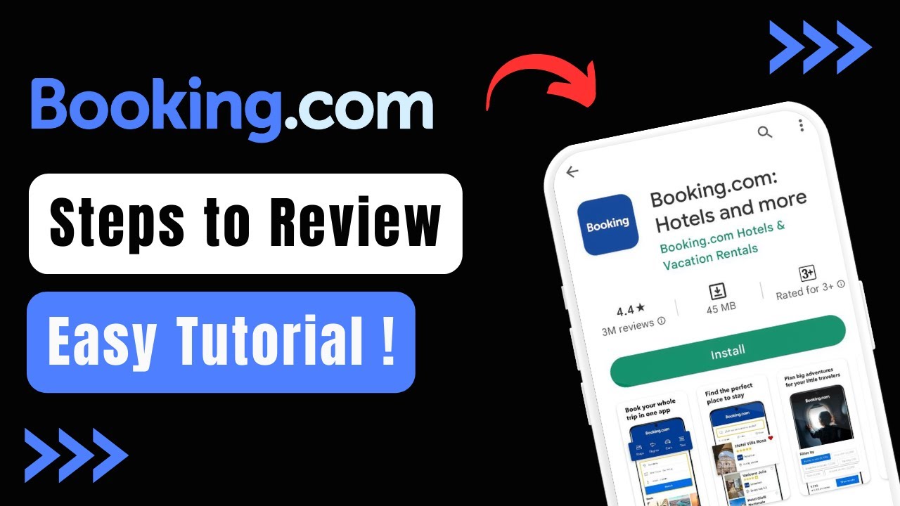 How to Review on Booking.com - Review Hotels in Booking.com App