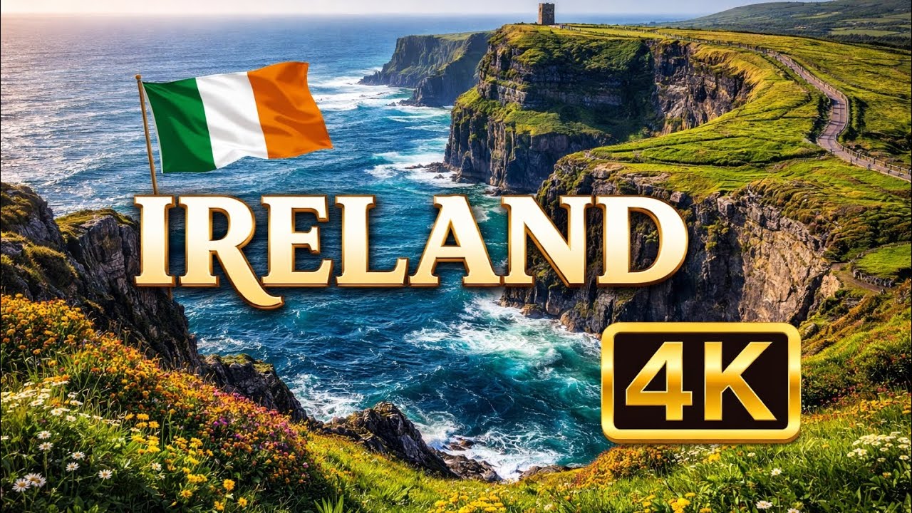 Ireland in 4K 🇮🇪 | Stunning Cinematic Landscapes & Scenic Views