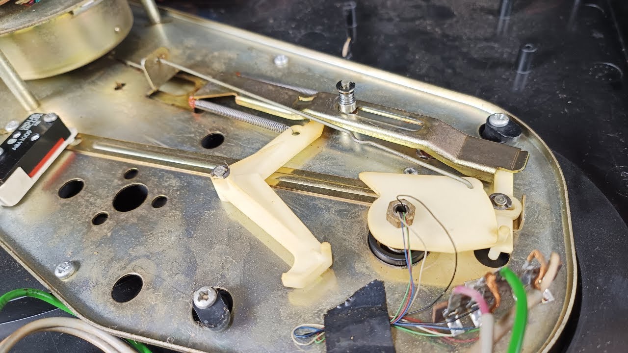 How to repair a turntable || AUTO RETURN/STOP and STIFF TONEARM || ADC 1600DD TURNTABLE