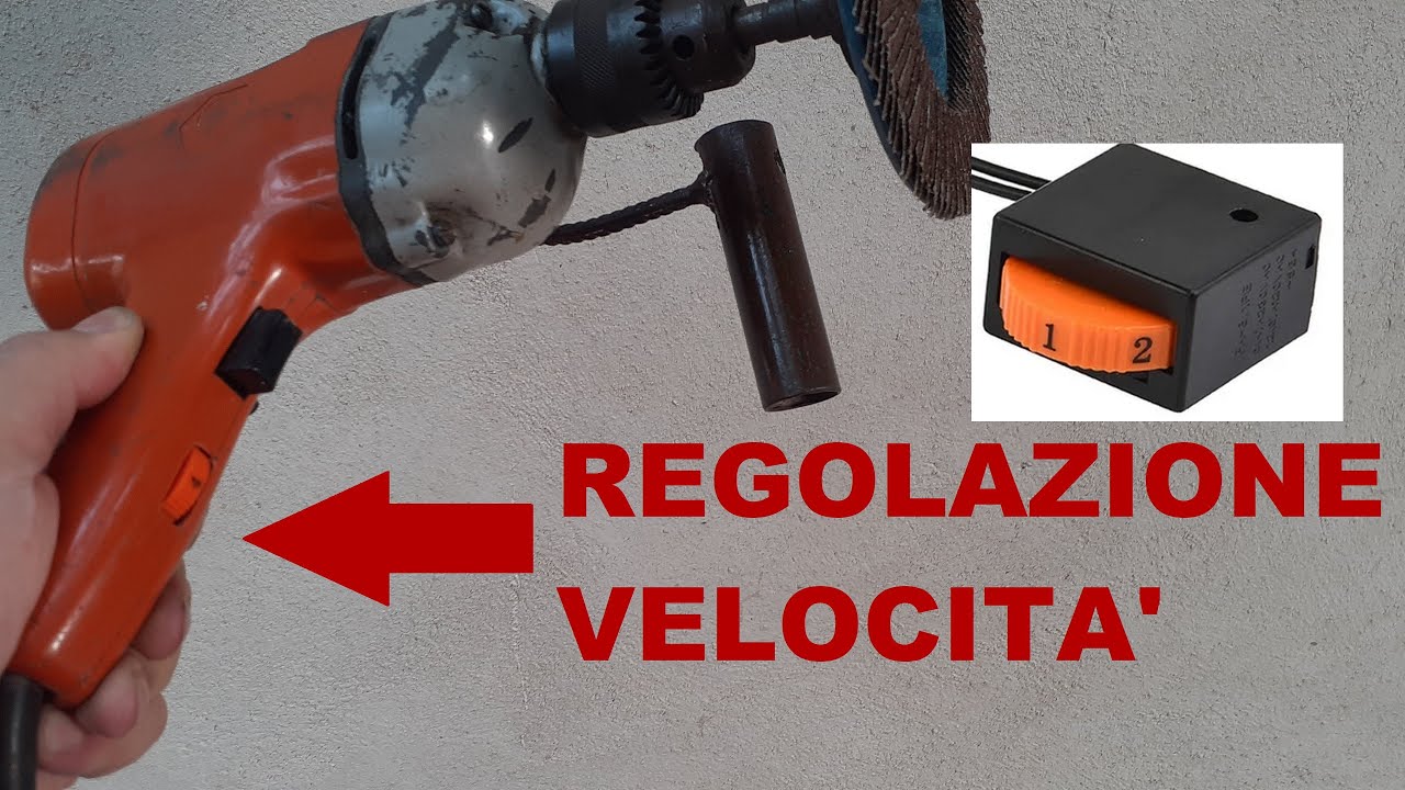 Levigatrice regolabile da un vecchio trapano