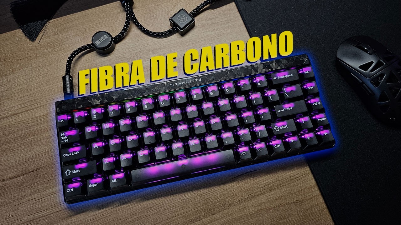 TECLADO de FIBRA DE CARBONO?! Review Madlions Titan68 Turbo