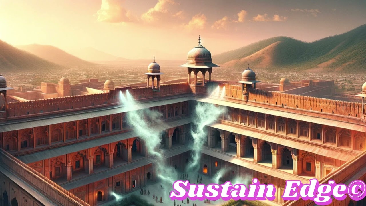 Cooling Effect of Courtyards of the Amer Fort.