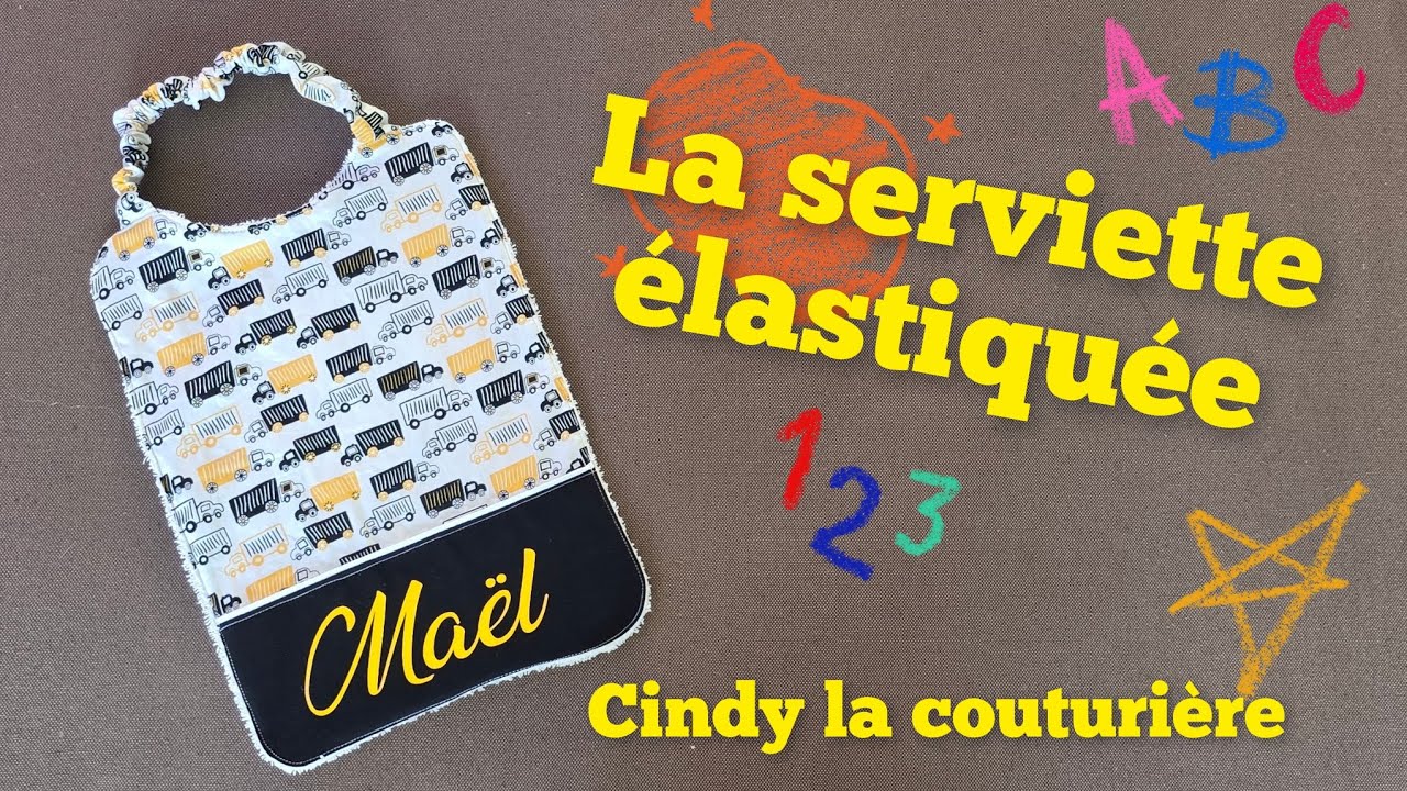#tuto #couture #maternelle #ecole : La serviette élastiquée ~ #cindylacouturiere