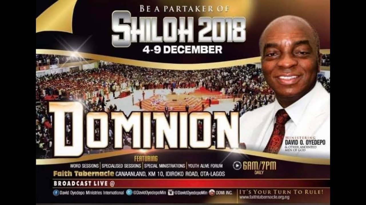 LIVE BROADCAST SHILOH 2018 OPENING SESSION DAY1 EVENING DOMINION 2018 DEC 4th 2018