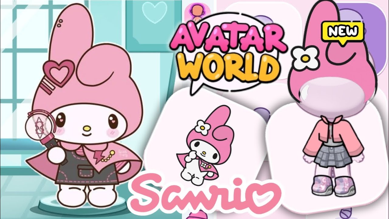 HOW TO MAKE MY MELODY SARIO 🩷 IN AVATAR WORLD 😍 AVATAR WORLD NEW CHARACTERS