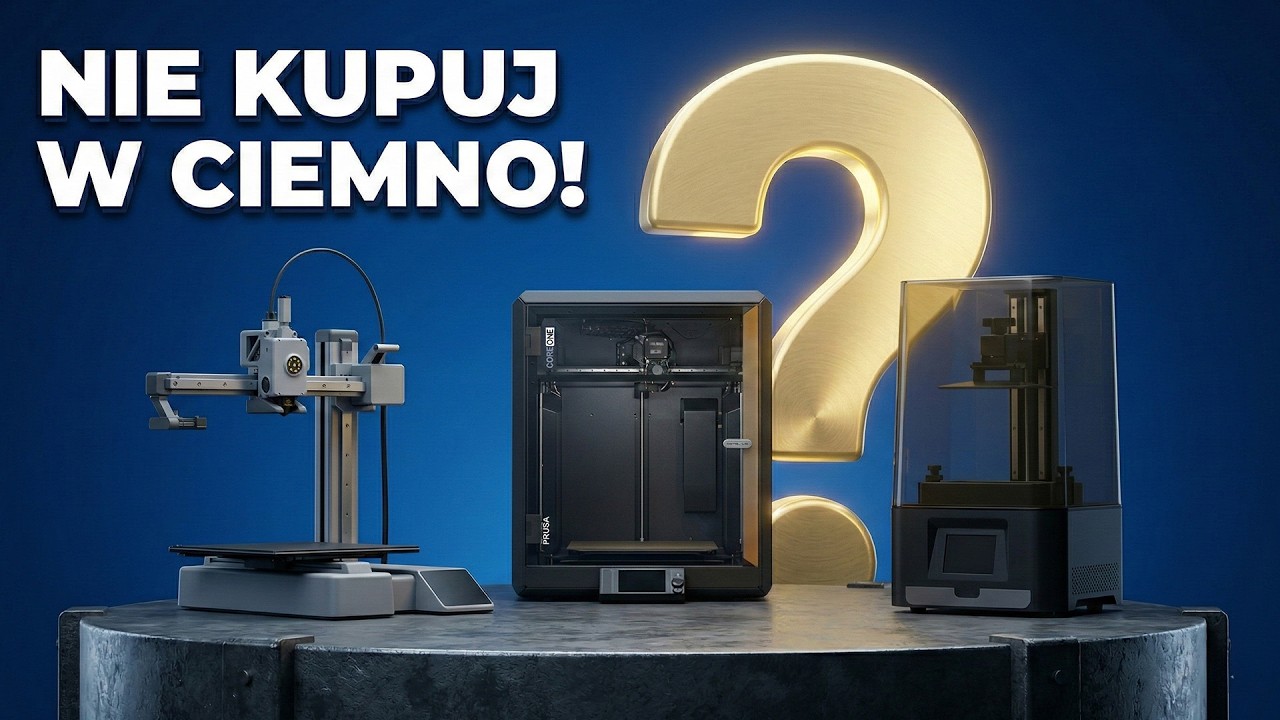 Wyb&oacute;r Pierwszej Drukarki 3D (2025) | Przewodnik dla Początkujących | FDM vs SLA