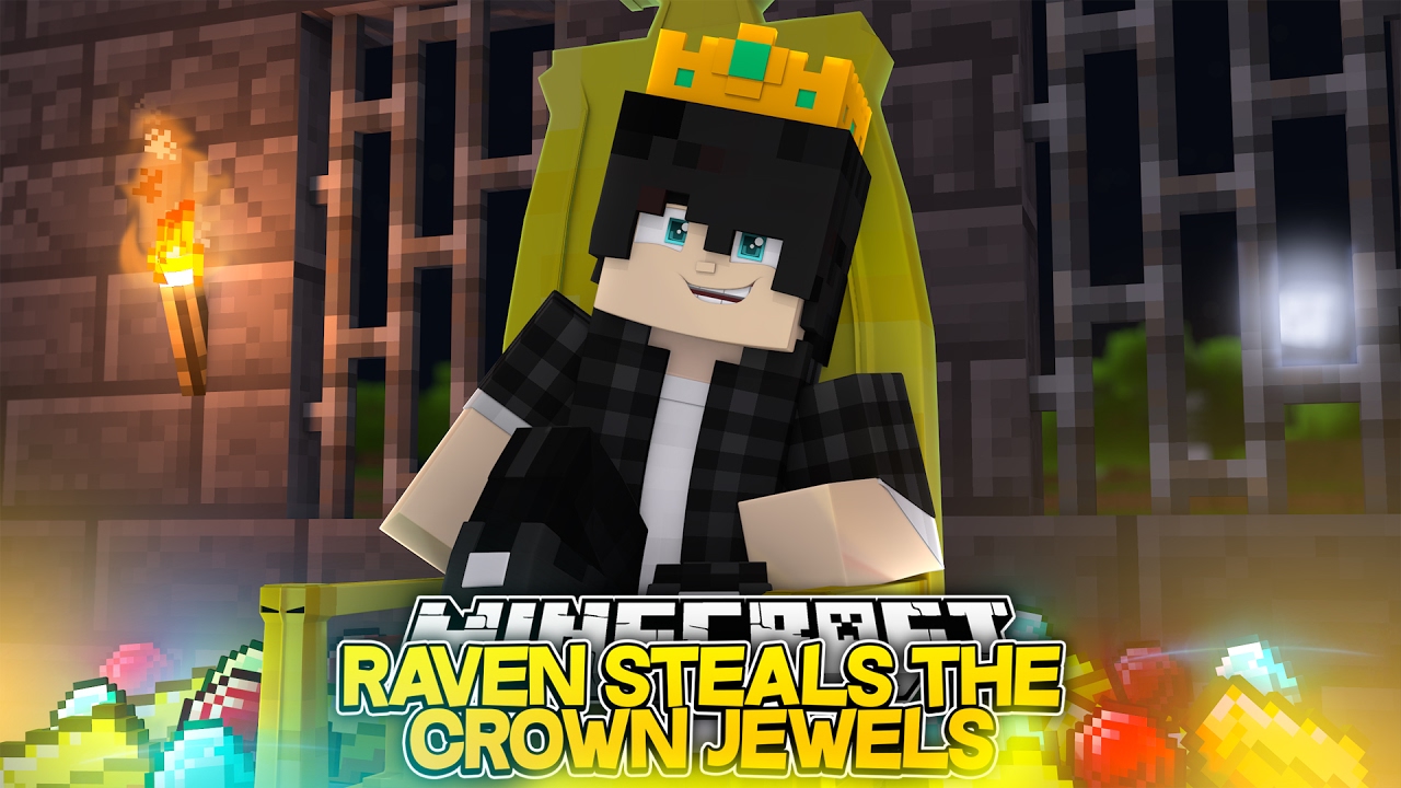 RAVEN STEALS FROM THE ROYAL FAMILY w/Little Carly and Raven (Minecraft Roleplay)