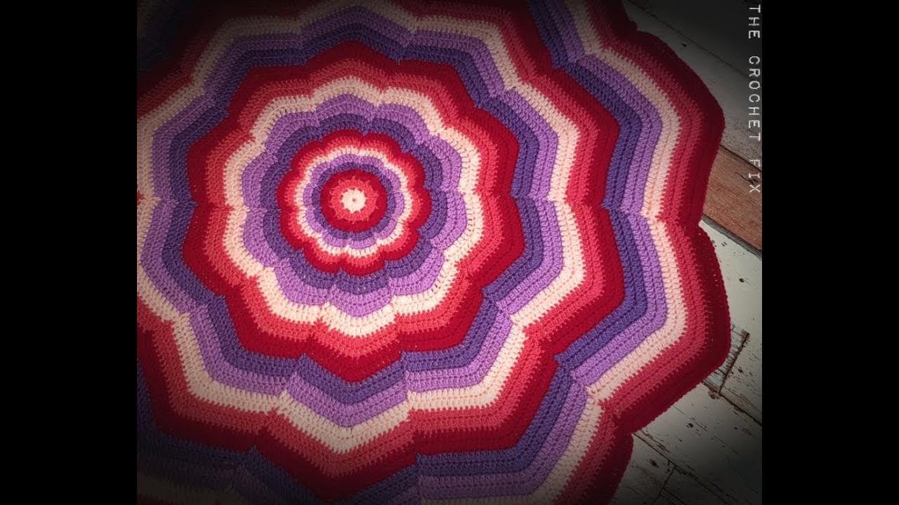 Kaleidoscope Flower Blanket - Rounds 1 to 2 - The Crochet Fix
