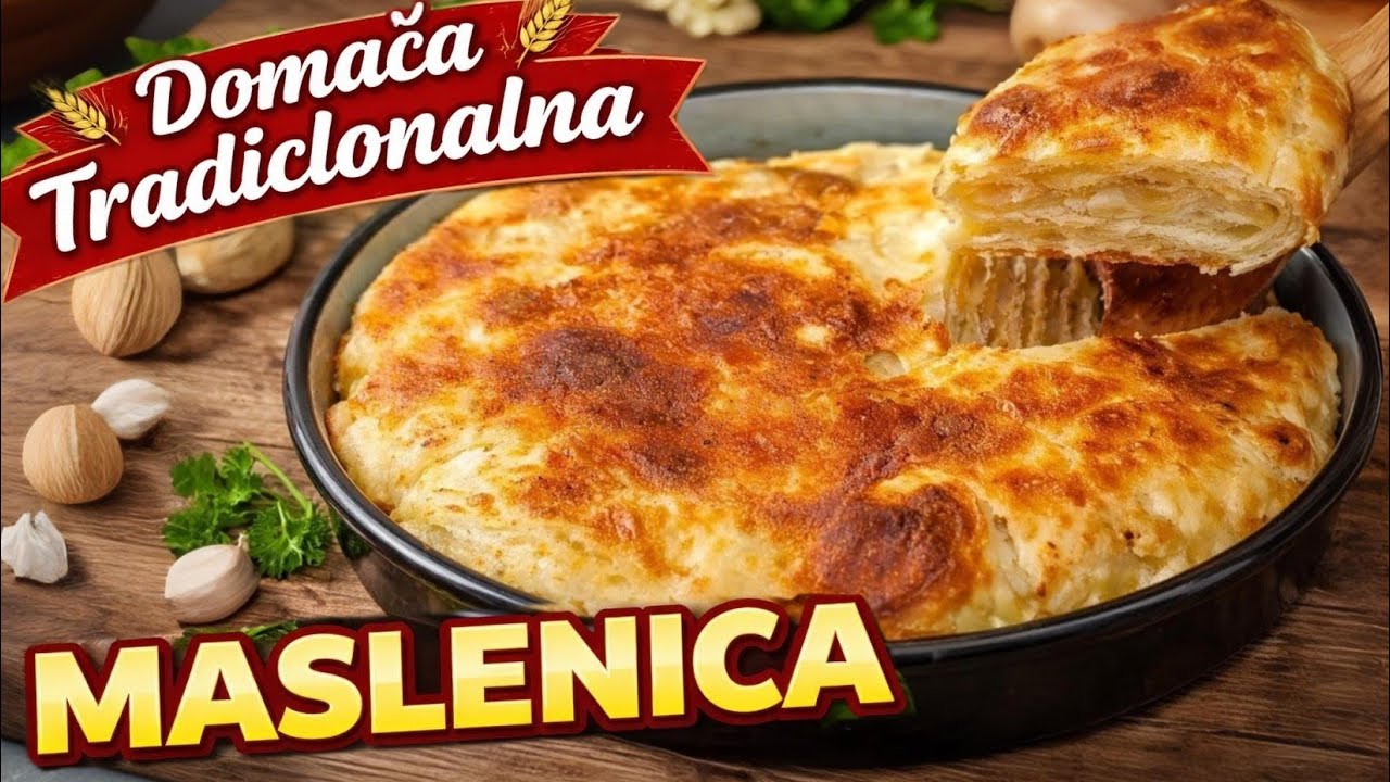 DOMAĆA TRADICIONALNA MASLENICA 🥧 | Brzo i Fino Recept Korak po Korak 
