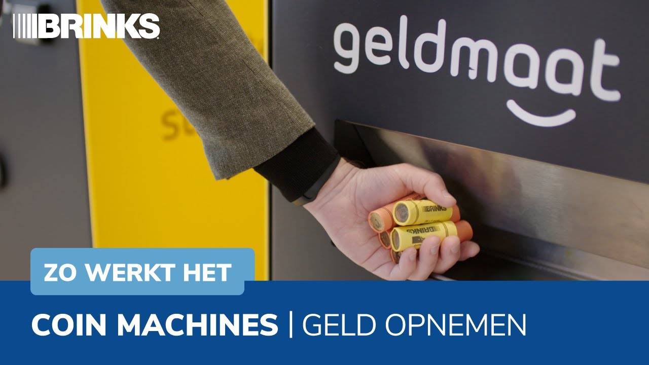Munten opnemen bij een Geldmaat automaat