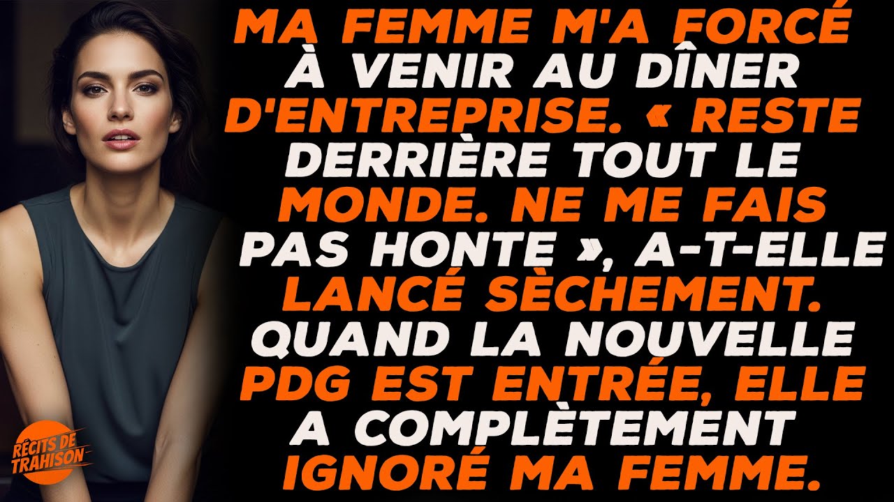 Je suis humilié par ma femme en public, mais la réaction inattendue du PDG change tout.
