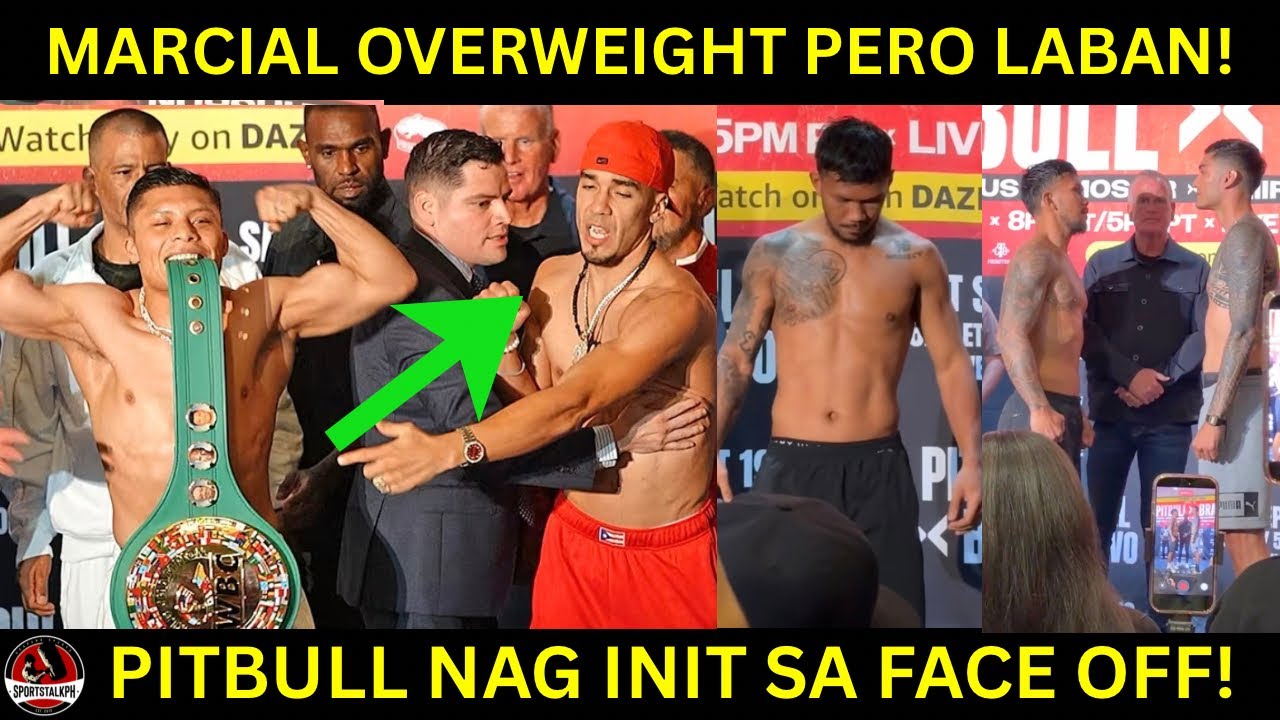 Pitbull vs Bravo, Marcial vs Huerta WEIGH IN MAINIT! Garcia at Tank SANIB PWERSA kontra Crawford!