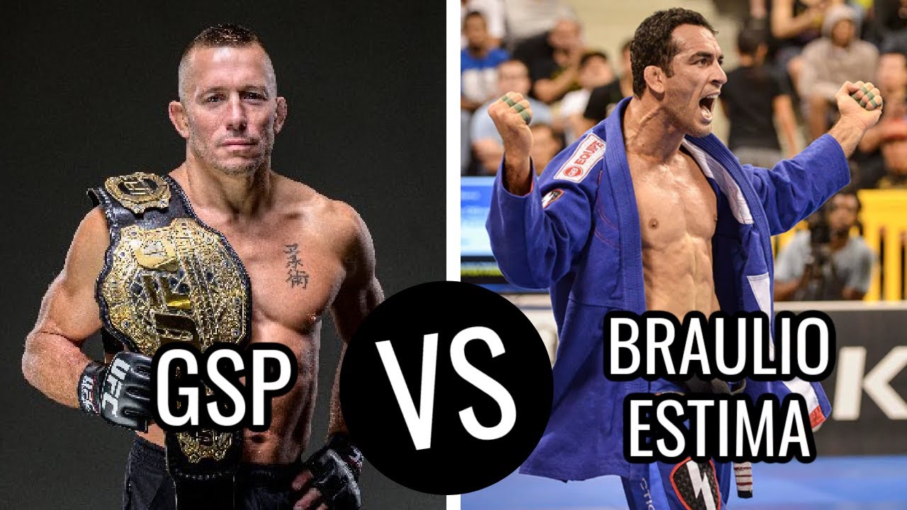 GEORGE ST. PIERRE ROLLS JIUJITSU WITH ADCC CHAMPION BRAULIO ESTIMA