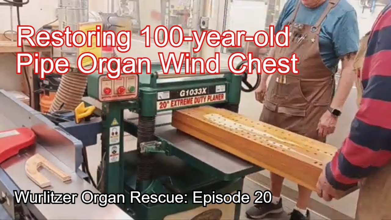 Unique Restoration of a 100-year-old Pipe Organ Wind Chest