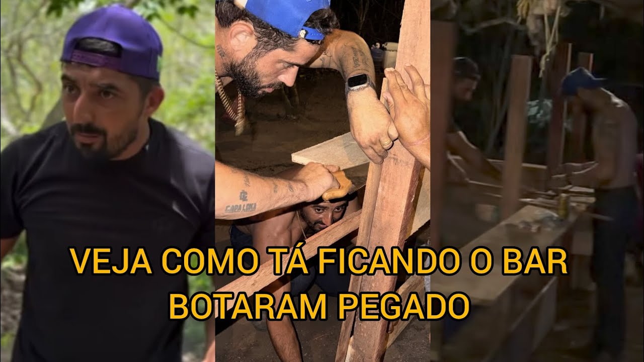 VEJA COMO TÁ FICANDO O BAR BOTARAM PEGADO 