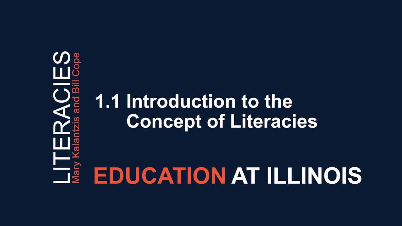 1.1 Introduction to the Concept of Literacies