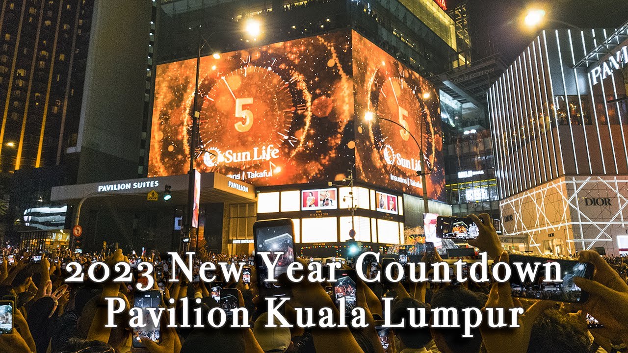 2023 New Year Countdown at Pavilion Kuala Lumpur Malaysia【Full Tour in 4k】
