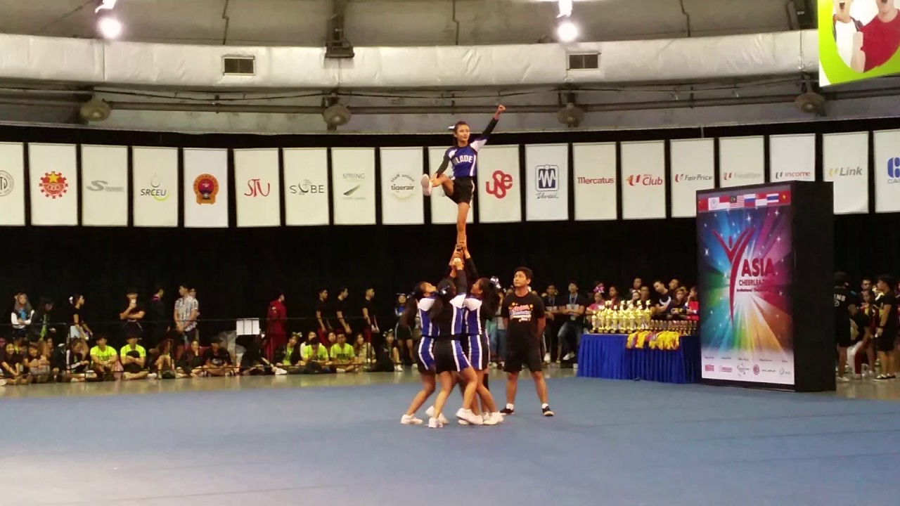 ACIC 2017 93 Blade Blue Indonesia Group Stunt Open All Girl Advanced [HD]