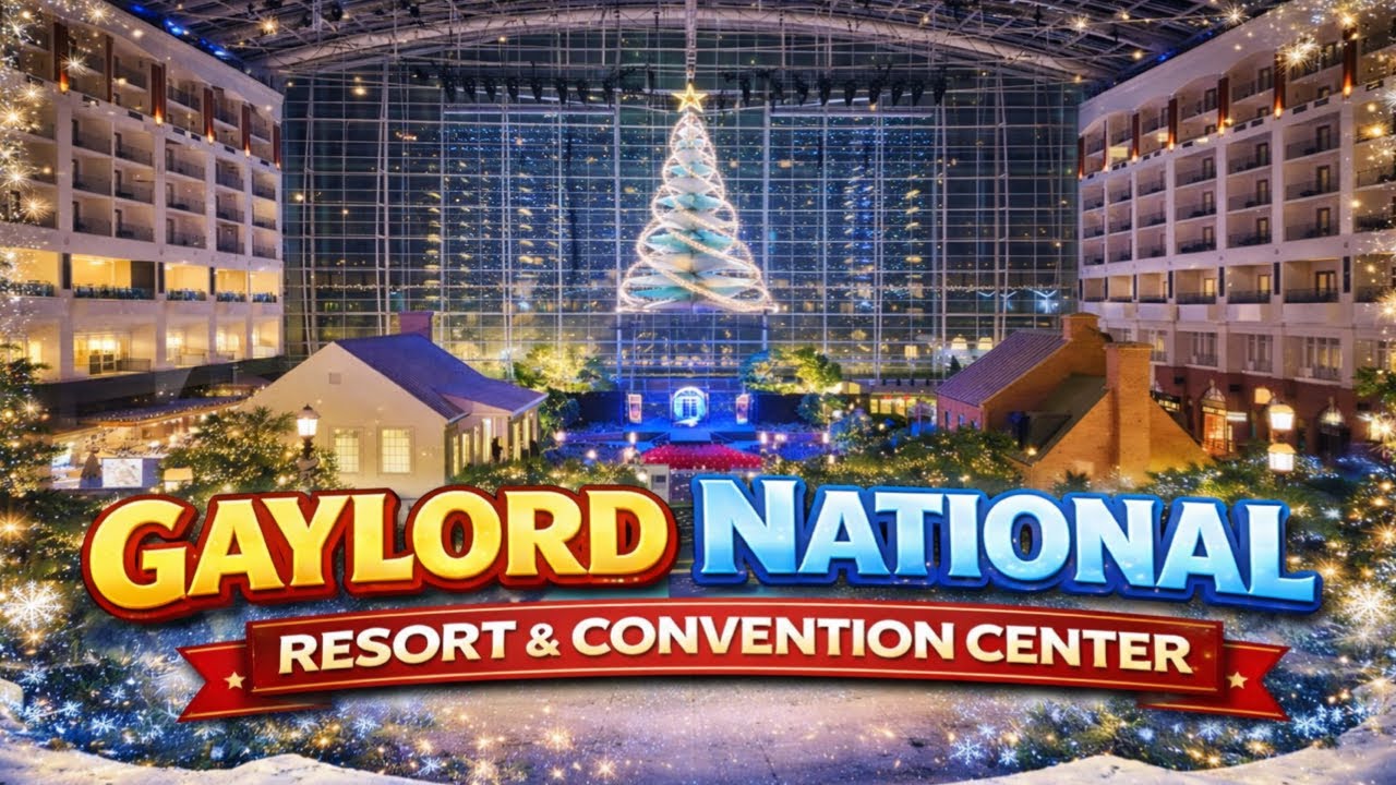 Мы были гостями дня в Gaylord National Resort & Convention Center на Рождество 2025 года в Мэриле...