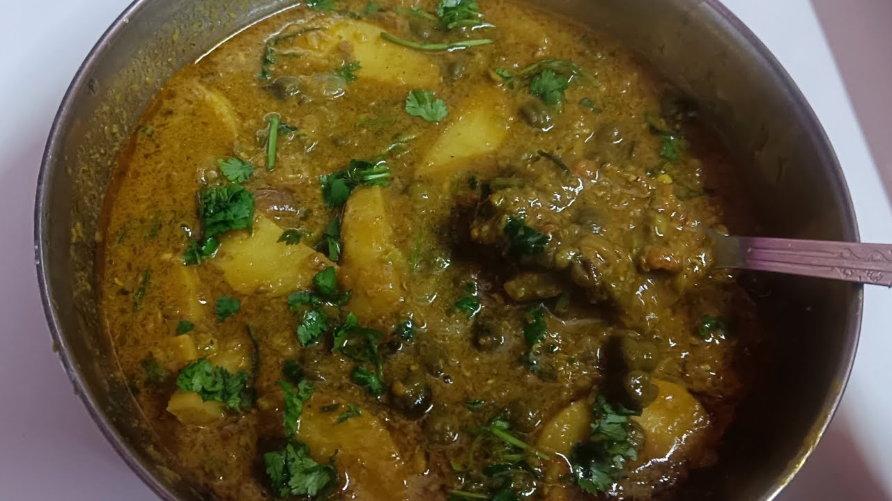 हरे छोले और आलू की😋 टेस्टी recipie