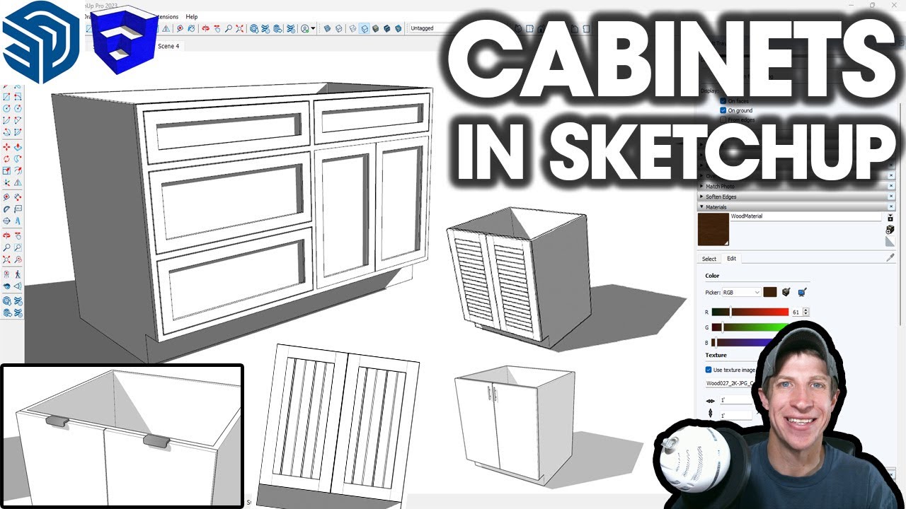 The ULTIMATE GUIDE To Modeling Cabinets in SketchUp!