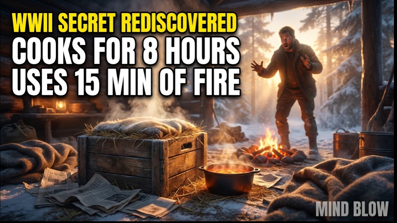 The WWII Cooking Secret That Uses 80% Less Firewood - Ancient Haybox Survival Method