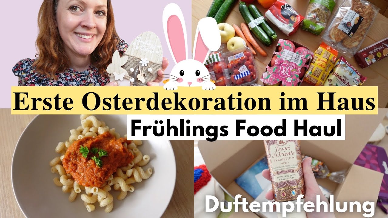 Erste OSTERDEKORATION im HAUS 💛 FRÜHLINGS Food Haul 💛 Schnelles & Gesundes Familien REZEPT