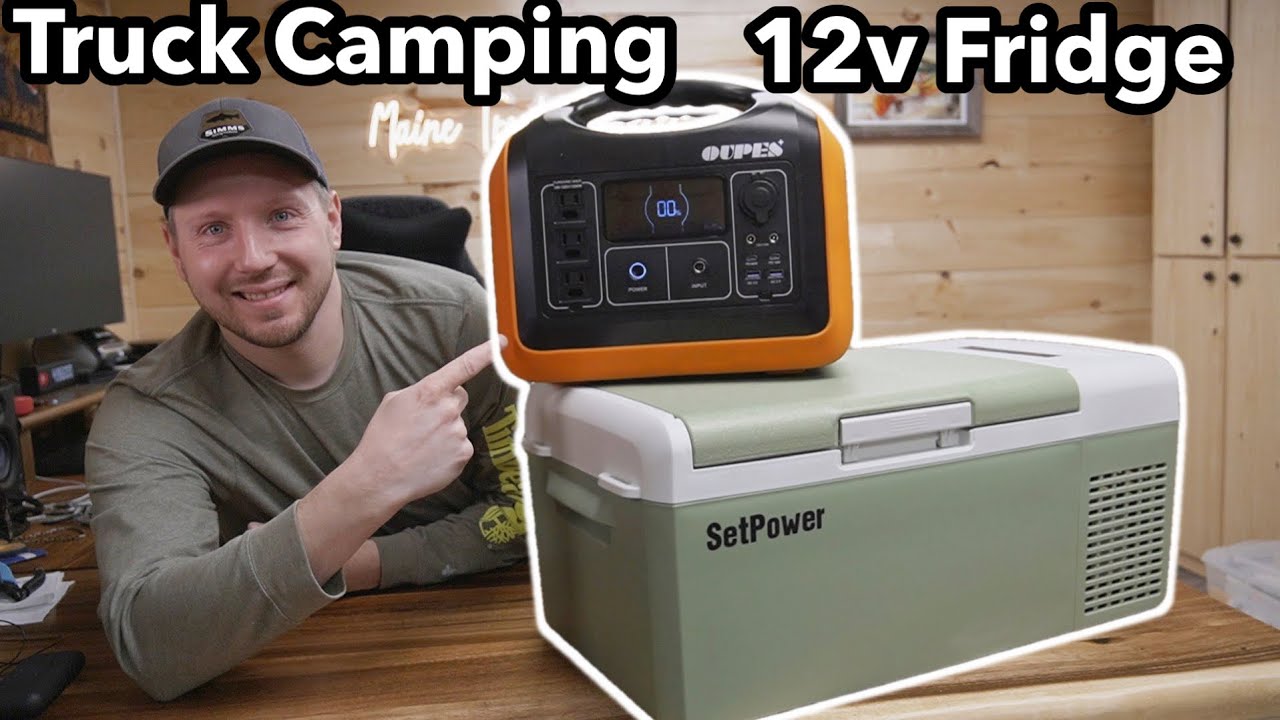 My Portable Fridge Setup For Truck Camping
