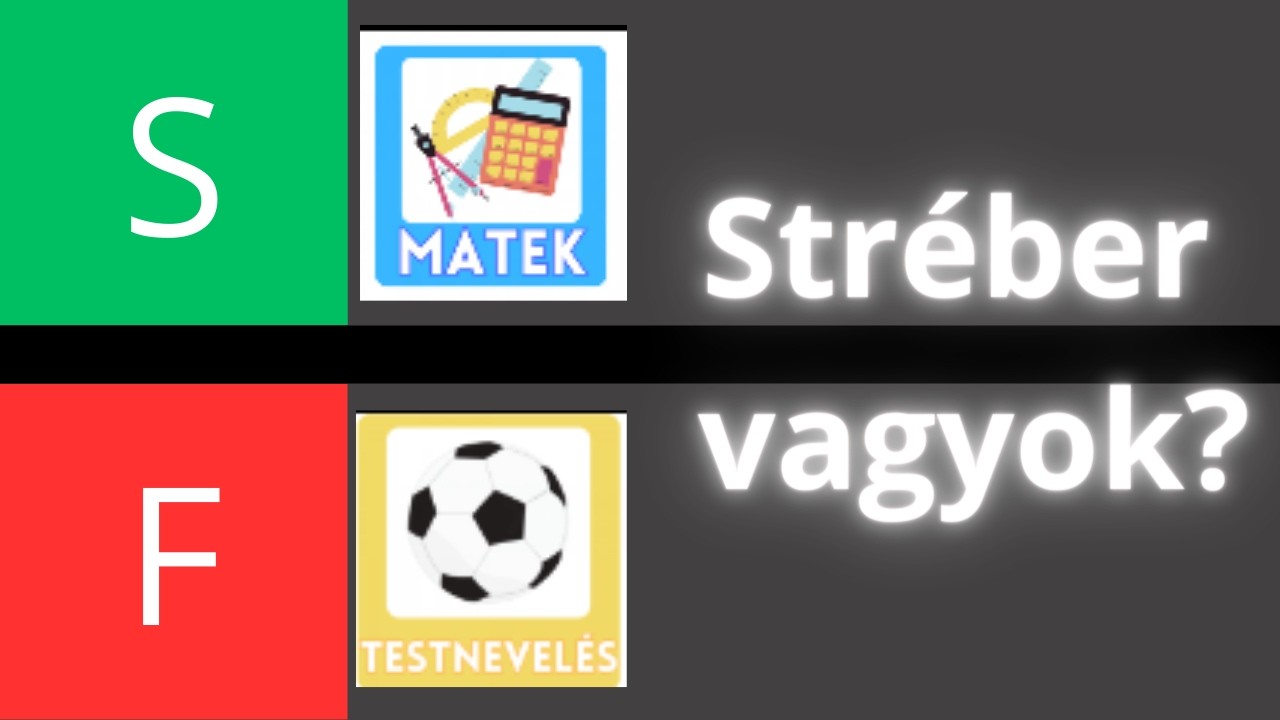 EPIKUS TANTÁRGY TIER LIST!