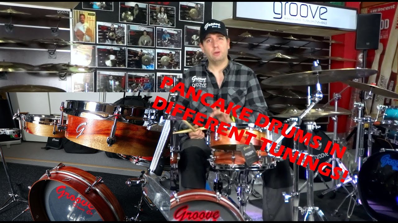 Groove Drum Co. Pancake Drum Kit in Different Tunings!