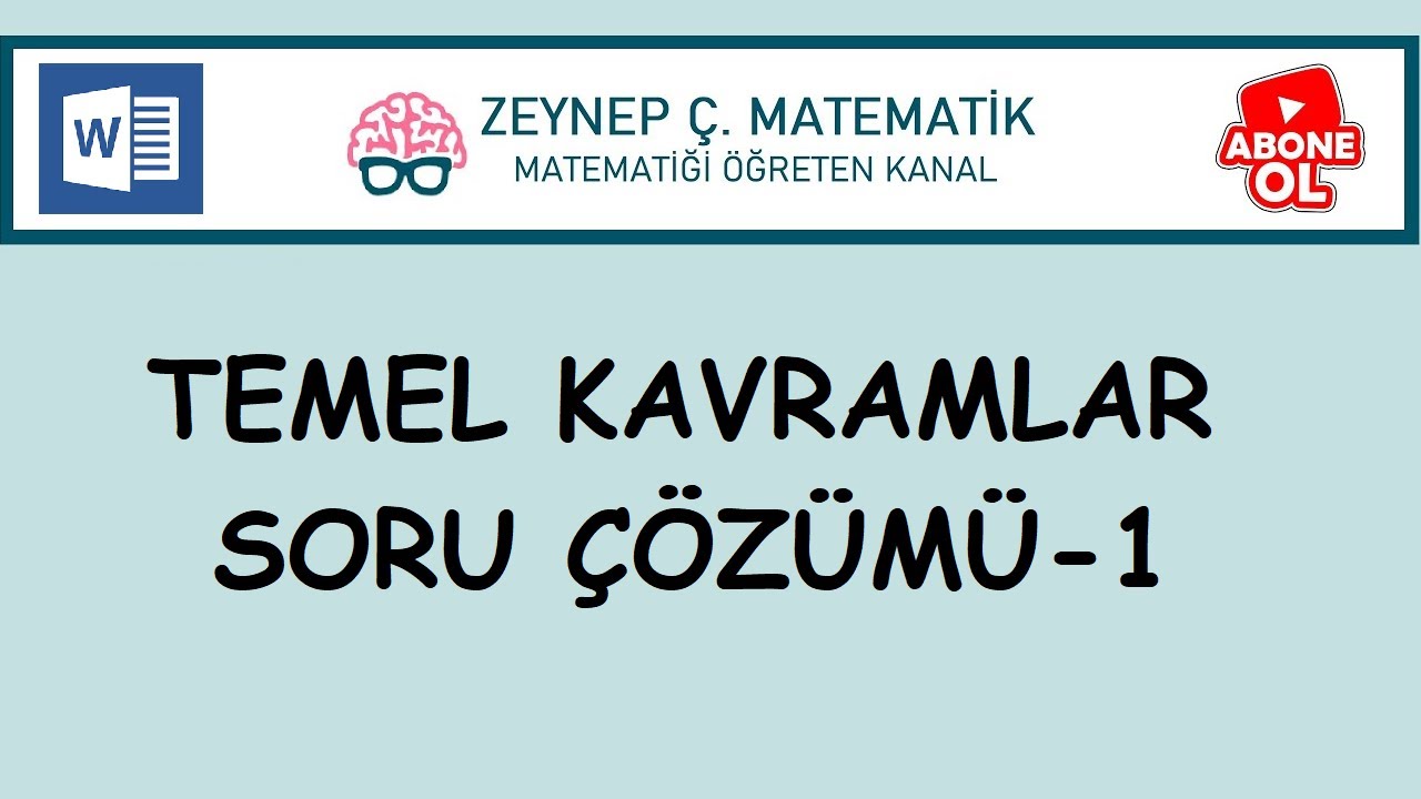 SINAV KAZANDIRAN SORULAR - TEMEL KAVRAMLAR SORU ÇÖZÜMÜ-KPSS,TYT,ALES,DGS