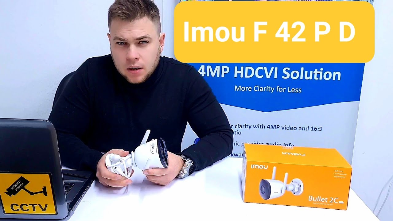 огляд камери для дачі / будинку 4mp imou  F42P D bullet 2c outdoor security camera