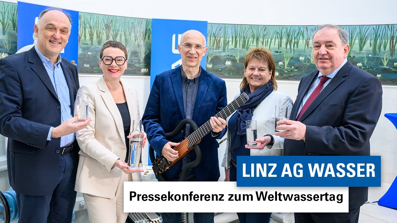 Pressekonferenz zum Weltwassertag | Pressekonferenz der LINZ AG