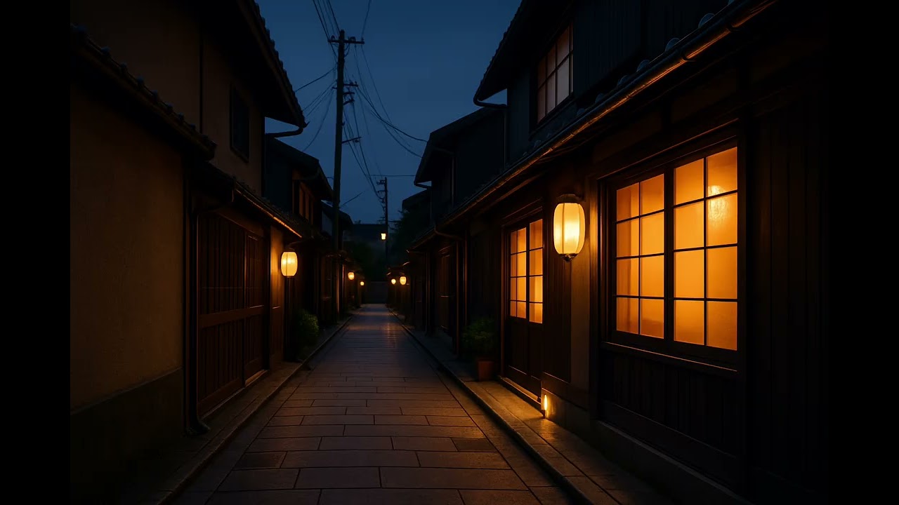 Twilight in Kyoto — Peaceful Japanese Alleyway Ambience for Studying & Relaxing