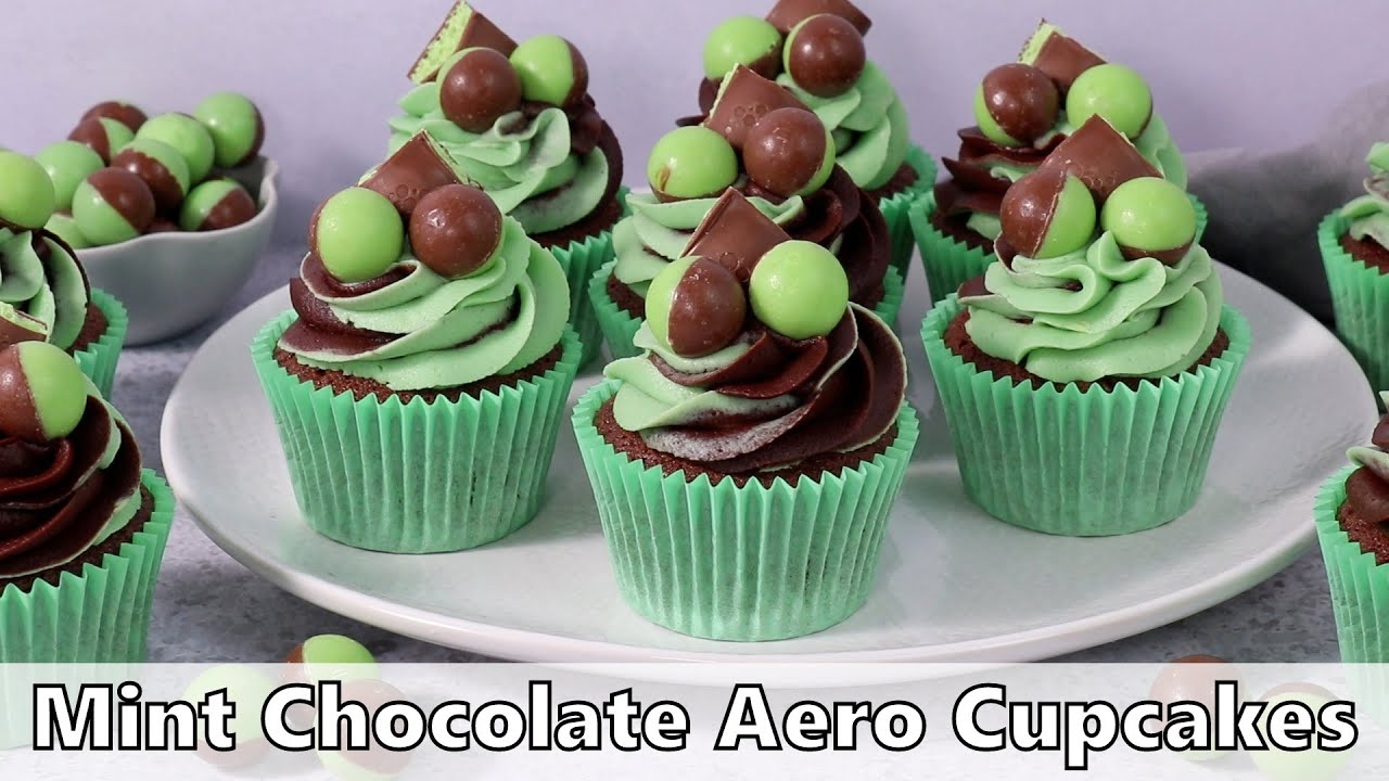 Mint Chocolate Aero Cupcakes Recipe