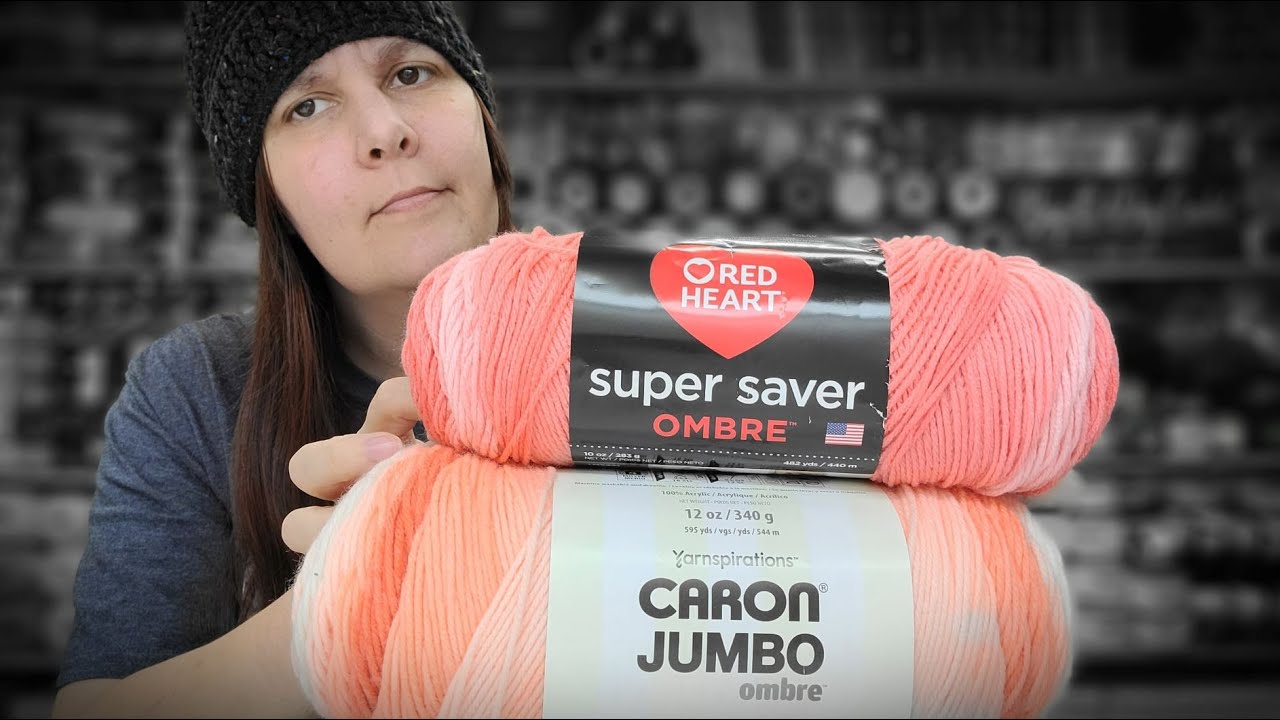 Caron Ombre Vs Red Heart Ombre | Which One do I Prefer | Yarn Comparison  Bag O Day Crochet