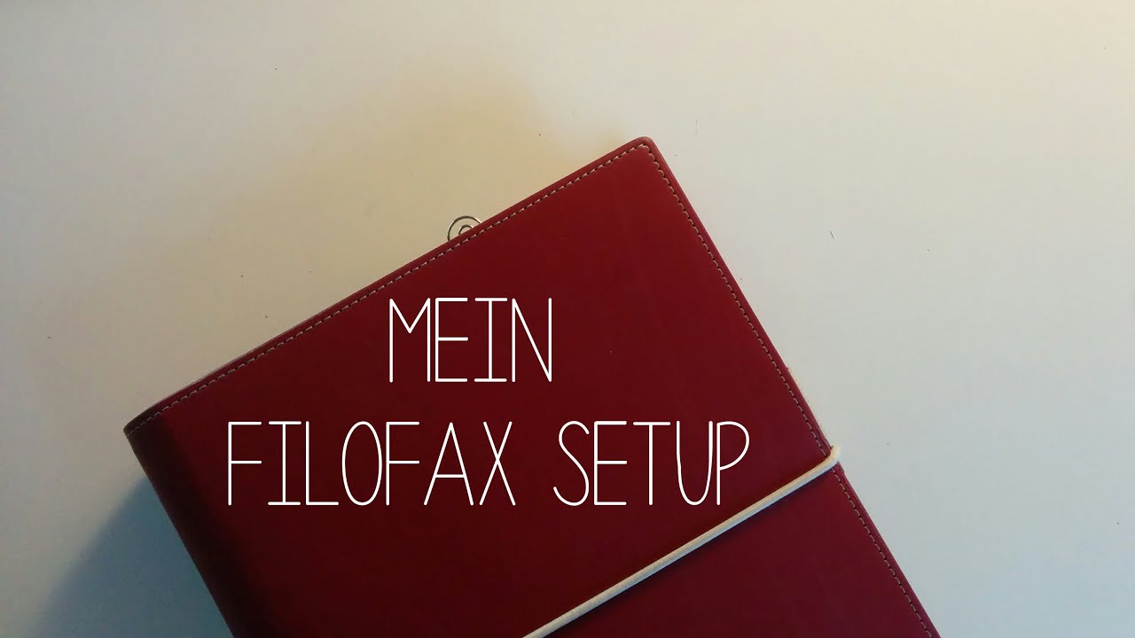 FILOFAX SETUP 2016 | so sieht es in meinem FILOFAX DOMINO RED A5 aus