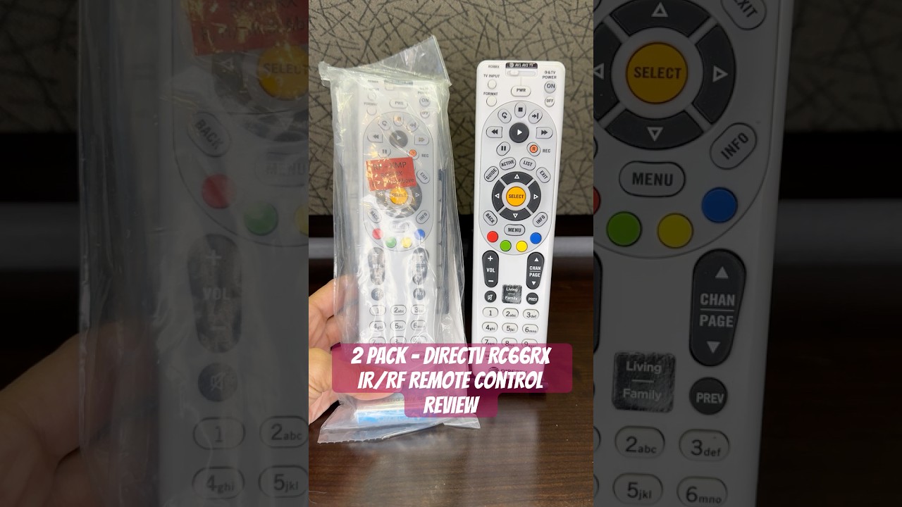 DIRECTV RC66RX IR/RF Remote Control 2 Pack 