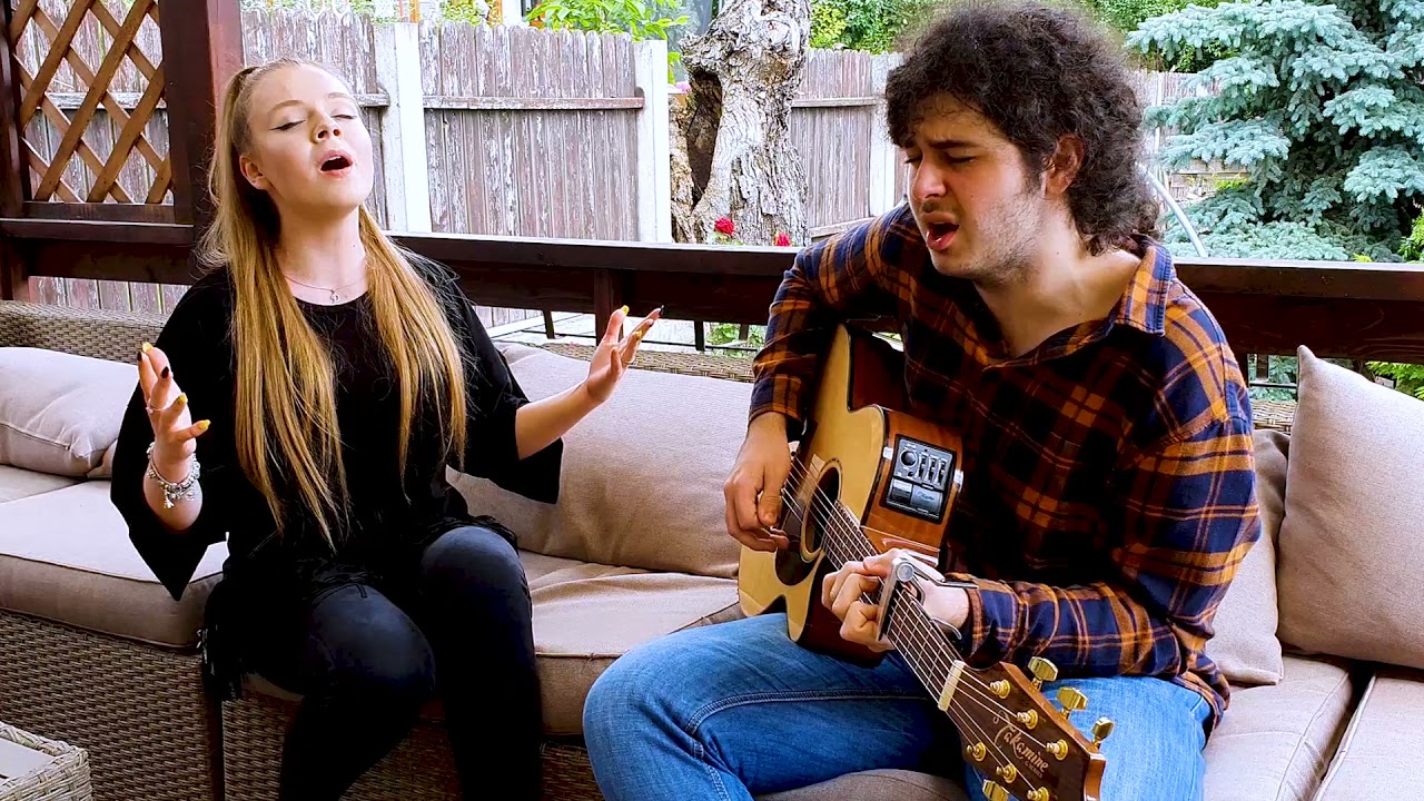 Imagine (John Lennon) ; Acoustic cover by Daria Bahrin & Andrei Cerbu