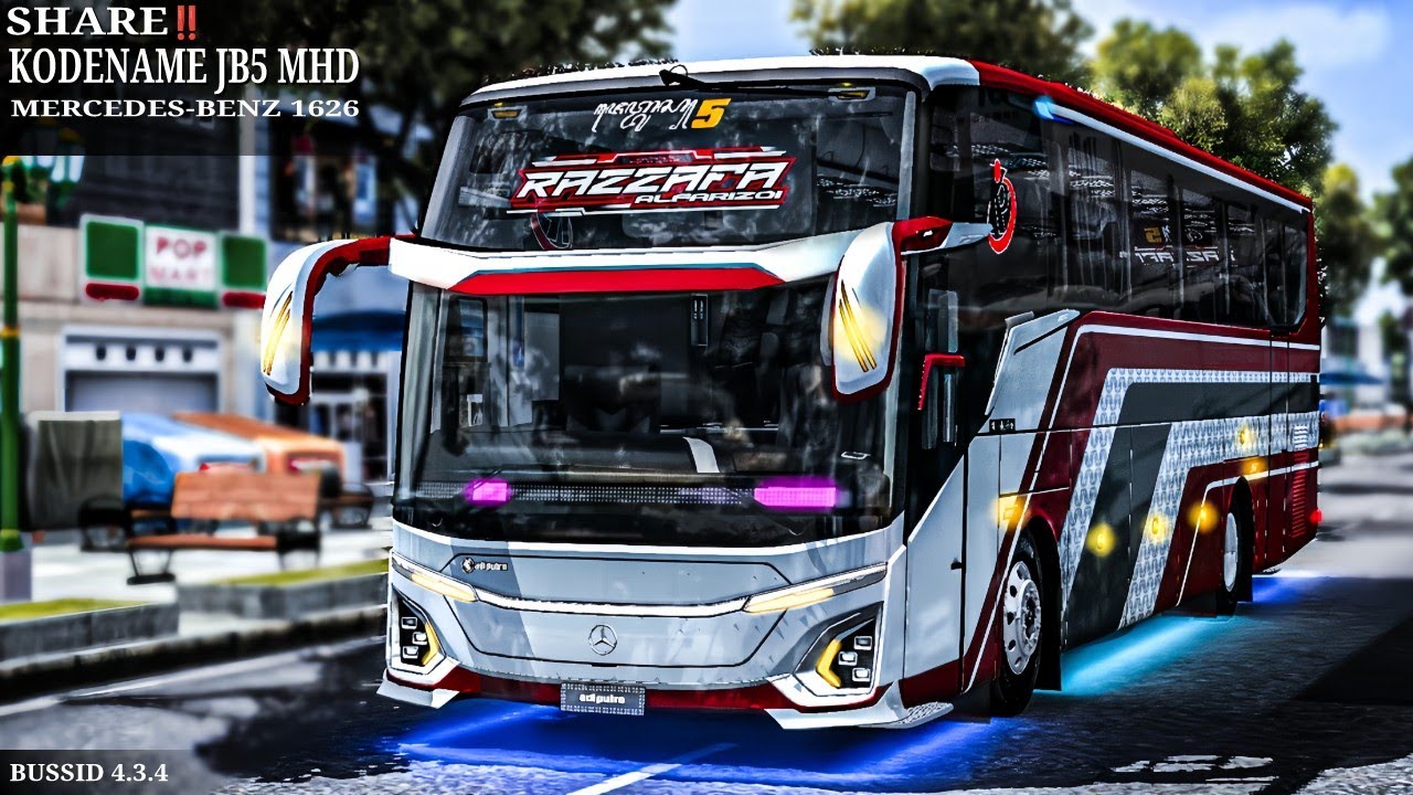 ПОДЕЛИТЬСЯ‼️БЕСПЛАТНО KODENAME JB5 MHD Mercy MNart x Mans Gaming x KJA || обновление bussid 4.3.4