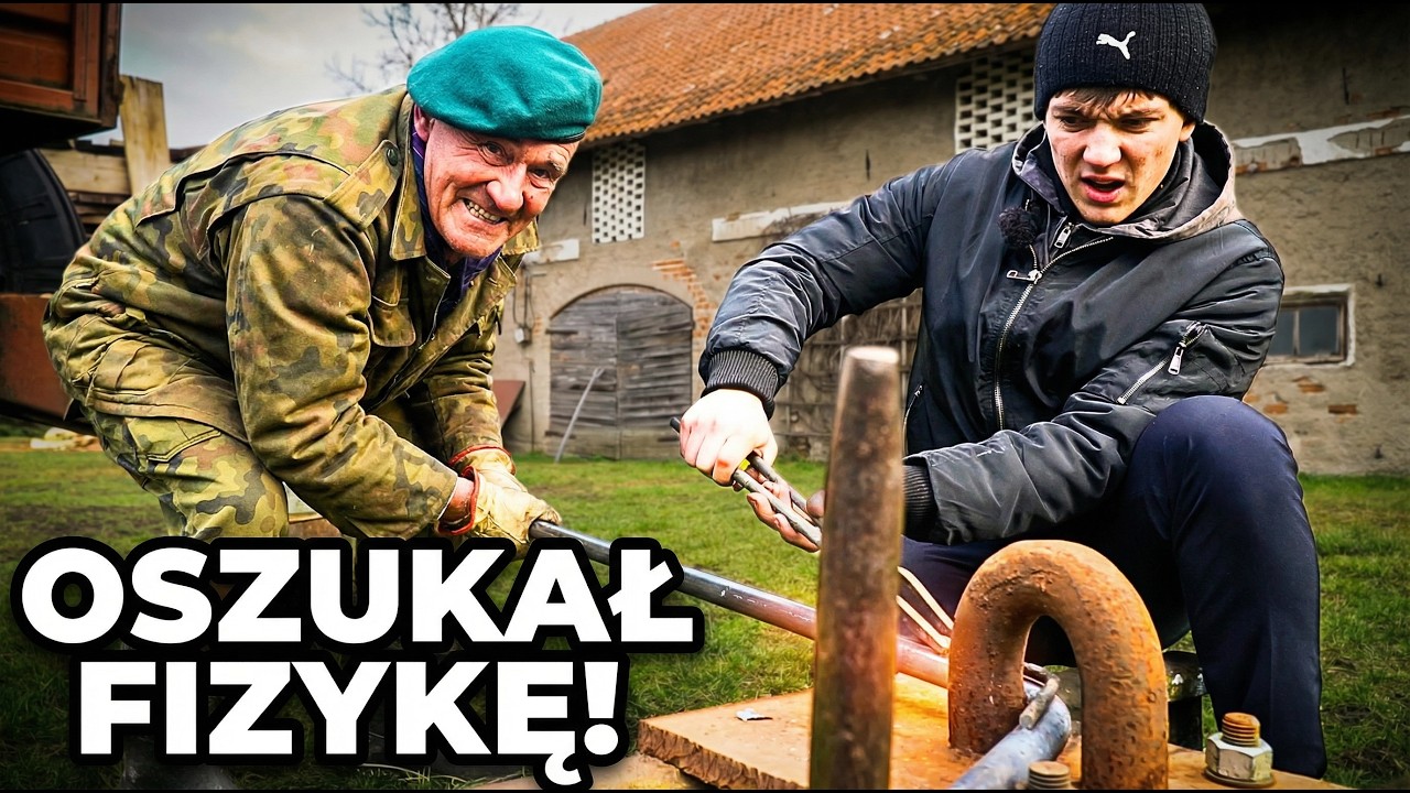 SZTANGA wykonana na wiejskim KOWADLE. Jak zrobić SIŁOWNIĘ w GARAŻU?