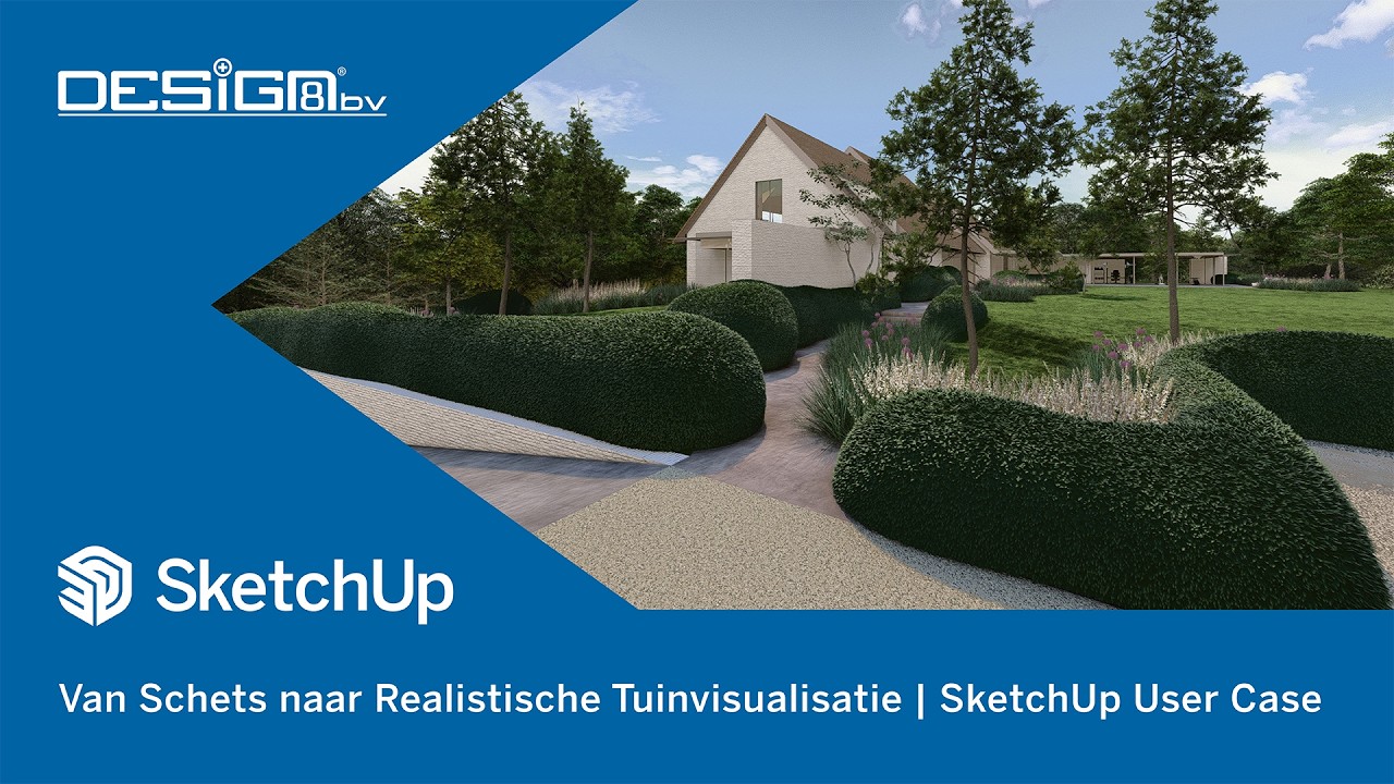 Van Schets naar Realistische Tuinvisualisatie | SketchUp User Case
