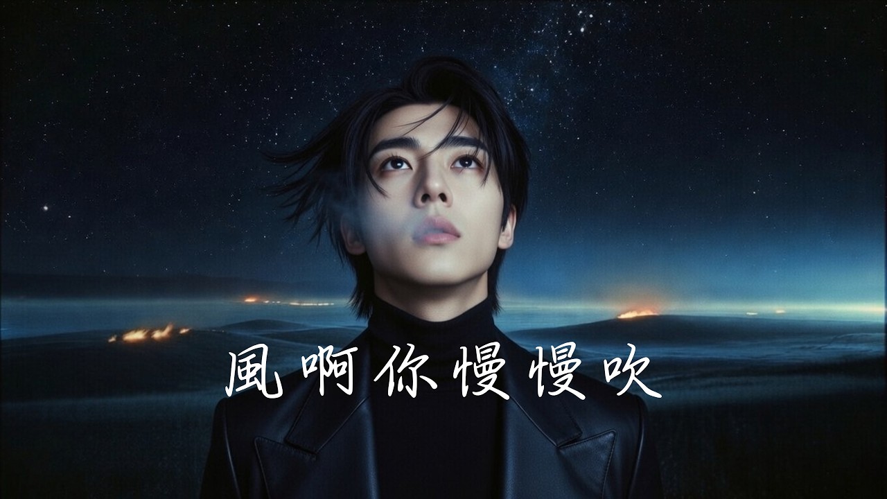 風啊你慢慢吹》Wind, Blow Gently｜草原夜色電影版民謠｜孤獨男聲 × 史詩星空 × 情緒傳唱金曲 #cinematicasianmusic  #Emotional