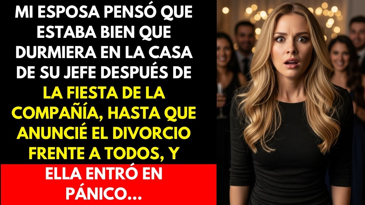 Mi esposa pensaba que no había problema en dormir en casa de su jefe, hasta que anuncié el divorcio