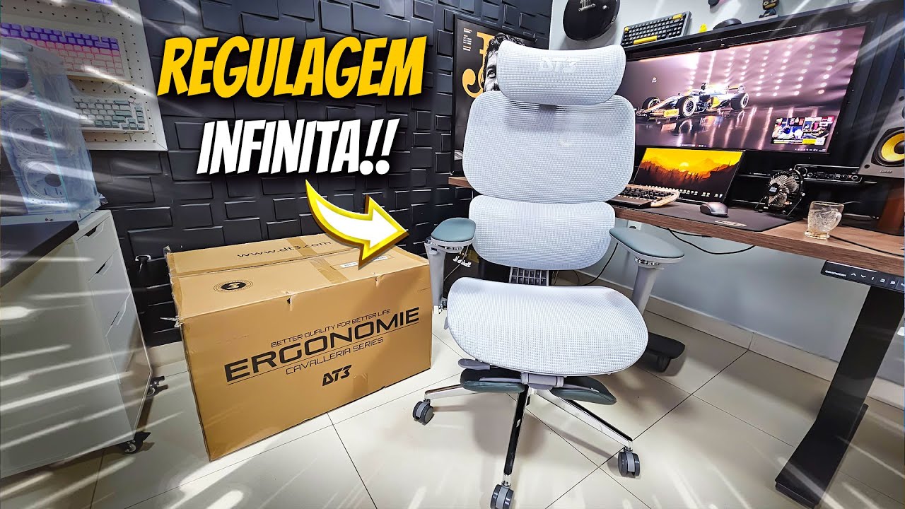 SUPEROU todas as EXPECTATIVAS! - Cadeira DT3 ERGONOMIE